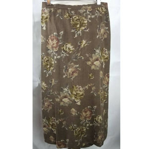 luisa spagnoli Skirt Size 44 Floral Straight Long
